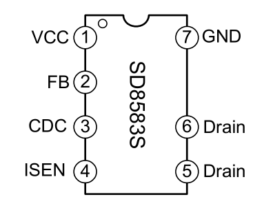 SD8585S管脚功能描述