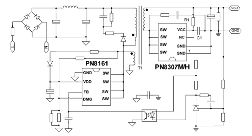 18W PD快充充电器方案 原理图