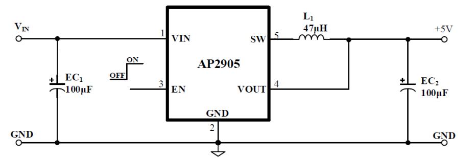 AP2905典型应用电路图