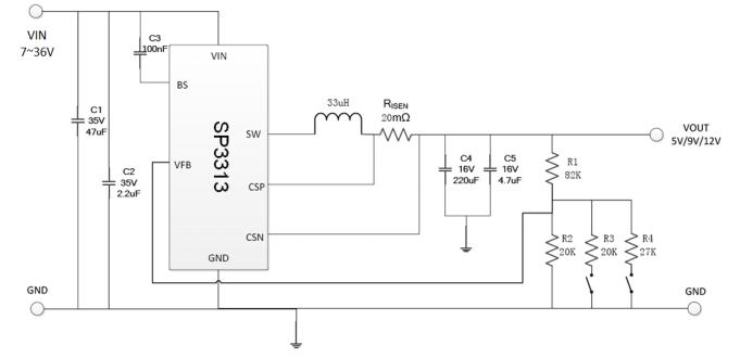 SP3313典型应用电路图