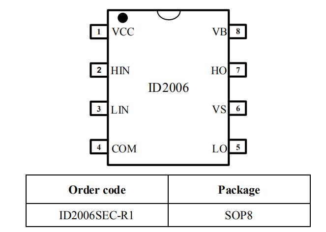 id2006驱动芯片封装及引脚